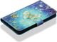 Etui portfel leather LG G7 złoty motyl 3