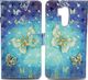 Etui portfel leather LG G7 złoty motyl 6