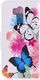 Etui portfel leather LG G7 motyle i kwiaty 2