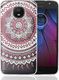 ETUI TPU EDGE HYBRID MOTO G5S PINK MANDALA PATTERN 1