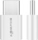 Adapter USB Blitzwolf Adapter USB-C do microUSB biały 2 sztuki (BW-A2) 1