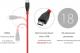 Kabel USB Blitzwolf USB 2.0 - Micro USB ; 1m; kolor czerwony (BW-MC11) 4