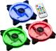 Wentylator Lamptron Zestaw 3x Nova RGB Dual Ring, 120mm, kontroler na śledziu (LAMP-NOVA12254) 1