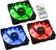 Wentylator Lamptron Wentylator Meteor RGB-LED-Ring 120mm, kontroler na śledziu, 3 sztuki (LAMP-MRGB12254) 1