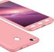 Hurtel Etui Xiaomi Redmi 4X 360 Protection pokrowiec na przód + tył różowy 1