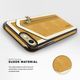 Zizo Zizo Nebula Wallet Case - Skórzane etui iPhone X z kieszeniami na karty + saszetka na zamek + szkło 9H na ekran (Light Brown/Brown) 6