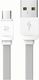 Kabel USB Rock Space USB-A - microUSB 1 m Szary (6950290685316) 1