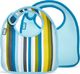 Built Śliniak Mess Mate Baby Blue Stripe 2 szt. 1