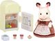 Figurka Epoch Sylvanian Families Zestaw z mamą królików z czekoladowymi uszkami (lodówka) 1
