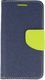 Etui portfel Fancy HUAWEI MATE 20 LITE granat-limonka 1