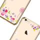 X-FITTED Etui X-FITTED Swarovski IPHONE 6+ Colorful floral złote PPQHG 5
