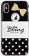 X-FITTED Etui X-FITTED metal Bownknot IPHONE X Dot Bling secret P8JSD 1