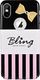 X-FITTED Etui X-FITTED metal Bownknot IPHONE X STRIP BLING SECRET P8JST 1