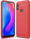 Hurtel Carbon Case elastyczne etui pokrowiec Xiaomi Mi A2 Lite / Redmi 6 Pro czerwony 1