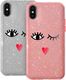 Puro Etui Glitter Eyes Shine Cover P20 Lite Silver Limited edition 1