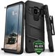 Zizo Pancerne etui Samsung Galaxy S9 ze szkłem 9H na ekran + podstawka & uchwyt do paska (Black/Black) 1