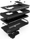 Zizo Pancerne etui Samsung Galaxy S9 ze szkłem 9H na ekran + podstawka & uchwyt do paska (Black/Black) 5