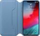 Apple Skórzane etui folio iPhone XS Max - szary błękit-MRX52ZM/A 1