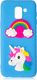 Etui 3D Samsung J6 2018 Unicorn and rainbow 1