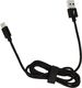 Kabel USB Kabel pleciony USB - TYP C czarny 1m 1