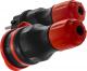 KEL Zestaw EXTREM wtyczka + gniazdo 16A 2P+Z 250V IP54 czarny/czerwony (ZWG-54) 7