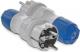 KEL Wtyczka prosta 16A 2P+Z 250V IP54 szary/niebieski WT-54 (W-97976) 1