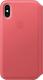 Apple Etui skórzane folio iPhone XS - zgaszony róż 1