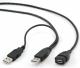 Kabel USB Gembird USB 2.0 AMX2-AF 1.8m 1