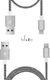 Kabel USB Dux Ducis USB-A - microUSB 1 m Srebrny (47162-uniw) 1
