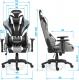 Fotel Warrior Chairs Monster gamingowy (kolor niebieski) 5