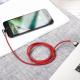 Kabel USB Baseus USB-A - Lightning 1 m Czerwony (CALMVP-D09                     ) 5