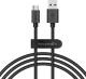 Kabel USB Blitzwolf USB-A - 1 m Czarny (BW-CB7                         ) 1