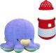 Tm Toys Ocean Hugz - Maskotka Ośmiorniczka i Projektor Latarnia Morska (DKM 6876) 1