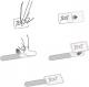 Organizer LABEL THE CABLE Rzep Czarny 10 sztuk  (LTC2510) 6