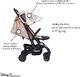 Wózek Easywalker Wózek dziecięcy Buggy XS Mickey Diamond beżowy 3