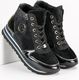 Aclys Buty damskie Sneakersy za kostkę czarne r. 37 5