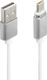 Kabel USB Vega USB-A - USB-C 1 m Biały (018927) 1