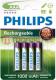 Philips Akumulator AAA / R03 1000mAh 4 szt. 1