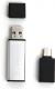 Pendrive Platinet X-Depo srebrny 16GB + Adapter USB-C (PMFEC16S / 43992) 2