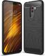 Hurtel Carbon Case elastyczne etui pokrowiec Xiaomi Pocophone F1 czarny 1
