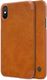 Nillkin Etui Qin iPhone XS Max brązowe 1