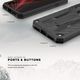 Zizo Zizo Static Cover - Pancerne etui iPhone Xs Max z podstawką (Black/Black) 5