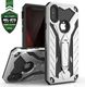 Zizo Zizo Static Cover - Pancerne etui iPhone Xs Max z podstawką (Silver/Black) 1