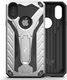 Zizo Zizo Static Cover - Pancerne etui iPhone Xs Max z podstawką (Silver/Black) 7