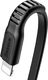 Kabel USB Baseus Baseus Tough wzmocniony płaski kabel przewód USB-C PD / Lightning 2M czarny (CAZYSC-B01) 4