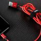 Kabel USB Baseus Baseus AntiLa Series Simple Version wytrzymały pleciony kabel przewód USB Lightning 1M 2.4A MFI czerwony 12