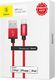 Kabel USB Baseus Baseus AntiLa Series Simple Version wytrzymały pleciony kabel przewód USB Lightning 1M 2.4A MFI czerwony 13