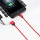 Kabel USB Baseus Baseus AntiLa Series Simple Version wytrzymały pleciony kabel przewód USB Lightning 1M 2.4A MFI czerwony 9