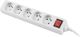 Listwa zasilająca Lanberg PS1 5 gniazd 3 m biała (PS1-05E-0300-W) 3
