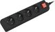 Listwa zasilająca Lanberg PS1 4 gniazda 1.5 m czarna (PS1-04E-0150-BK) 1